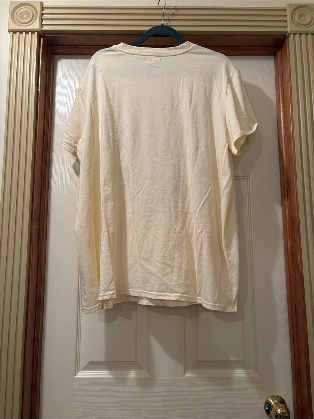 Maurices Cream Short Sleeve Tee with Floral Skeleton Graphic and Pink Accents - Picture 4 of 4